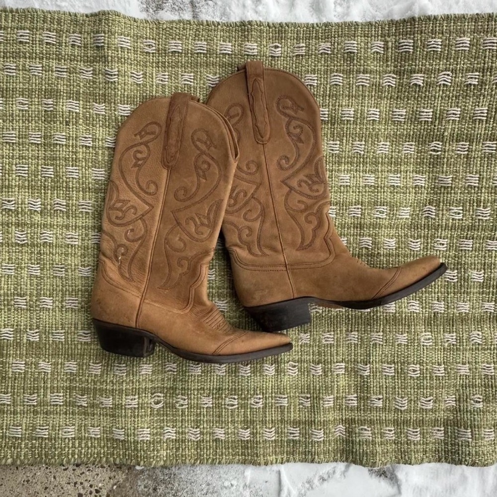 Tan Western Cowboy Boots